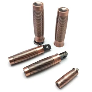 Retro Brass Foot Pegs+Hand Grips+Shifter Peg for Harley for Sportster XL1200 883 - Picture 1 of 12