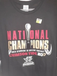 New with tag Alabama Crimson Tide 2017 National Championship Shirt Xl - Picture 1 of 3