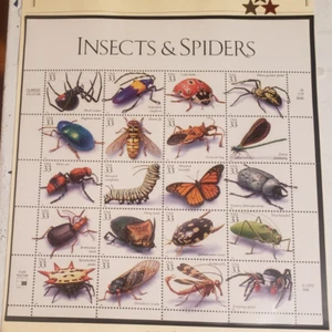 US MNH Postage -Scott #3351 Insects and Spiders 33c Sheet of 20 (1999) - Picture 1 of 1