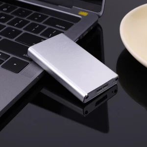 MSATA To USB3.0 SSD Hard Drive Case for 30*25/50 MSATA SSD Hard Disk(Silver) - Afbeelding 1 van 9