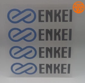 Enkei Rennrad Aufkleber Aufkleber Set blau Vinyl Legierungen generiert Drift JDM UK - Bild 1 von 2