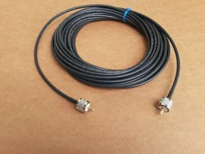 US MADE RG-58 / U Ham Radio PL259 do PL259 Antena rf 50 Ohm kabel - Zdjęcie 1 z 2