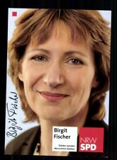 Birgit Fischer SPD Autogrammkarte Original Signiert # BC 212202
