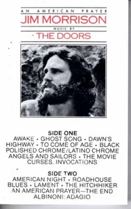 Jim Morrison An American Prayer 1978 Cassette Tape Album Classic Hard Rock Doors - Picture 1 of 2