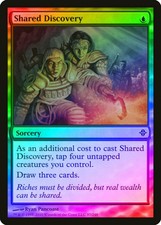 Shared Discovery FOIL Rise of the Eldrazi PLD Blue Common MAGIC CARD ABUGames