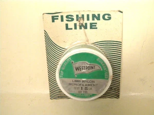 Vintage Westpoint Limp Nylon monofilament 15 lb test 100 yds NIP - Picture 1 of 3
