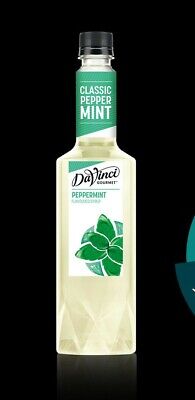 DaVinci Peppermint Syrup 750ml HOT ICED BARISTA CAFE MILKSHAKE COCKTAIL • 24.95$