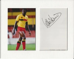 Luther Blissett watford signed genuine authentic autograph signature UACC RD COA - Picture 1 of 1