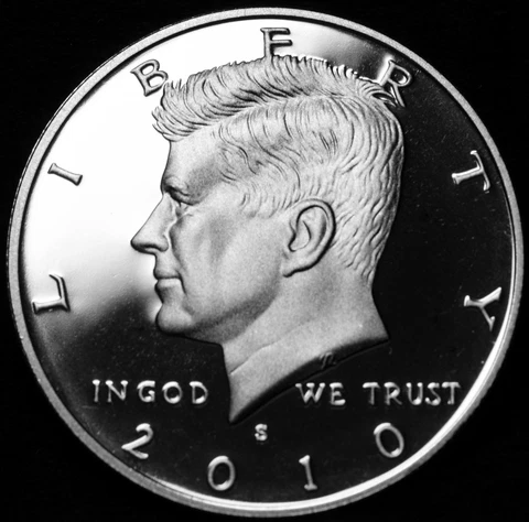 2010 S Kennedy Half Dollar Clad Proof from Original Mint Proof Set Cover