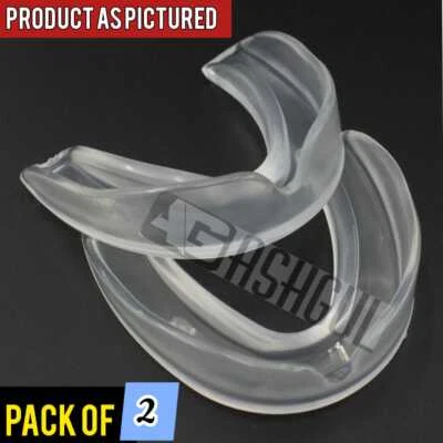 ASHGUL 2PCS STRESS GUARD Mouth Teeth Tooth Grinding Clenching Bruxism Night Sleep Guard