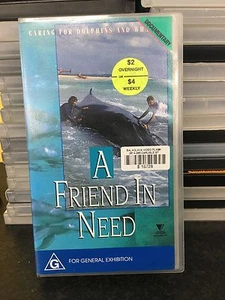 A Friend In Need - Caring For Dolphins And Whales ex-rental VHS tape * rare * - Picture 1 of 4