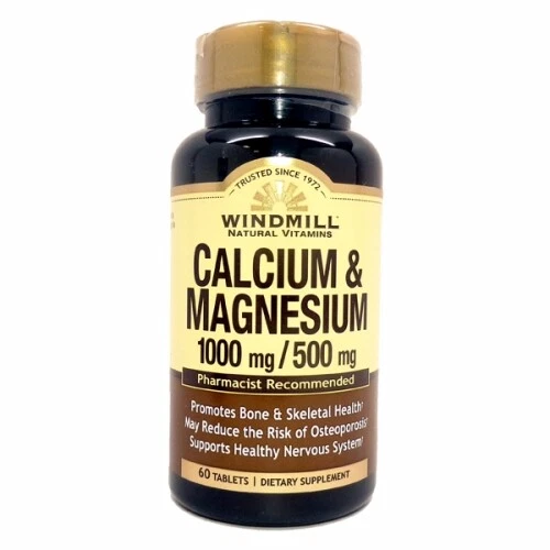 Calcio y magnesio 60 tabletas de Windmill Health Foto 1 de 1