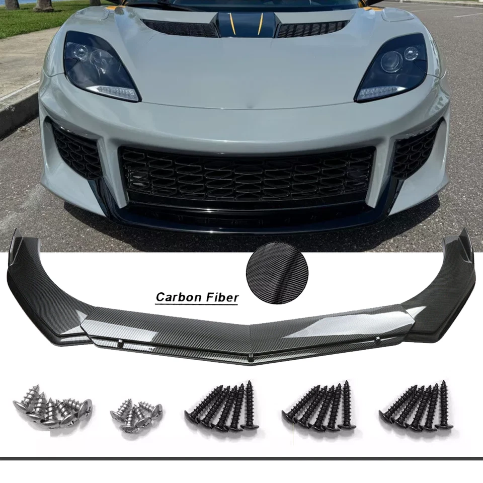 For Lotus Evora GT Front Bumper Lip Spoiler+Splitter /Body Kit - Изображение 1 из 4