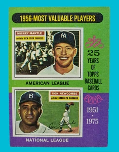 1975 Topps Mickey Mantle '56 Most Valuable Don Newcombe MLB Baseball Card #194 - Picture 1 of 12