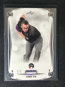 2023 Leaf PBA Premier Edition Holo Silver Parallel #9 Chris Via 2/7 - Picture 1 of 2