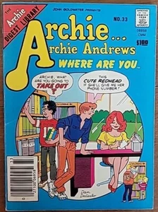 Archie Andrews, Dove sei • Comics Digest n. 33 • Agosto 1984 - Foto 1 di 1
