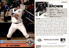 Kyle Brown 2005 Choice Brooklyn Cyclones #09 Card *AutographDen*
