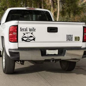 Feral Wife 2 vinyl decal sticker, Funny Sticker Decal,feral wife decal,SUV car - Picture 1 of 109