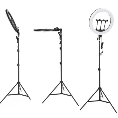 18 inch LED Ring Light 210Cm Stand & Phone Holder Make Up Beauty YouTube Video L - Image 1 of 4