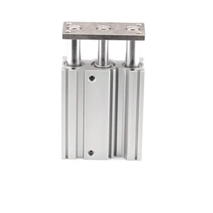 SMC MGQM25-100 Compact Guide Cylinder 25mm Slide Bearing Double Acting ⊕IK - Picture 1 of 6