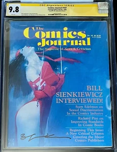 Comics Journal # 107 CGC Signed Sienkiewicz ONLY 9.8 On CGC CENSUS! Elektra! WP! - Picture 1 of 3