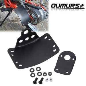 Motorcycle Black Side Mount License Plate Bracket Holder For Harley Chopper - Picture 1 of 12