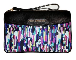 VERA BRADLEY Small Multicolor Nylon & Vegan PVC Cosmetic Pouch / Wristlet - Picture 1 of 5
