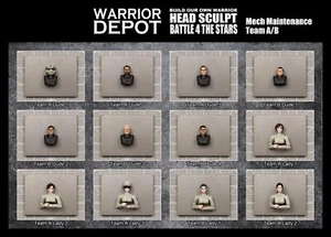 JoyToy Battle For the Stars Head Sculpt Set 3 Mech Maintenance Team - 3.75 - Picture 1 of 20