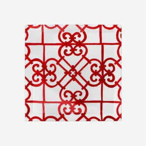 HERMES BALCON DU GUADALQUIVIR PAIR OF LARGE SQUARE PLATES #P011002P BRAND NIB FS - Picture 1 of 1