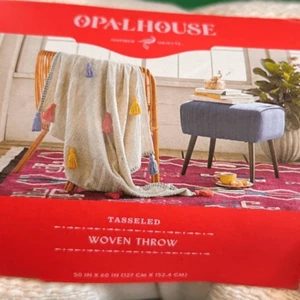 Opalhouse Tasseled Woven Throw - Picture 1 of 2