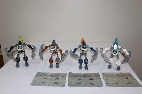 LEGO BIONICLE 8615 BORDAKH 8617 ZADAKH 8618 RORZAKH 8619 KEERAKH Lot of 4 VAHKI