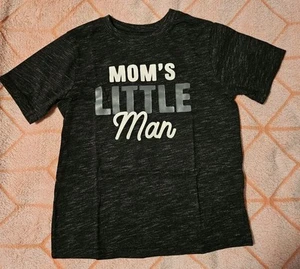 Garanimals boys size 5T  Black T-Shirt "Mom's Little Man" Short Sleeve - Picture 1 of 4