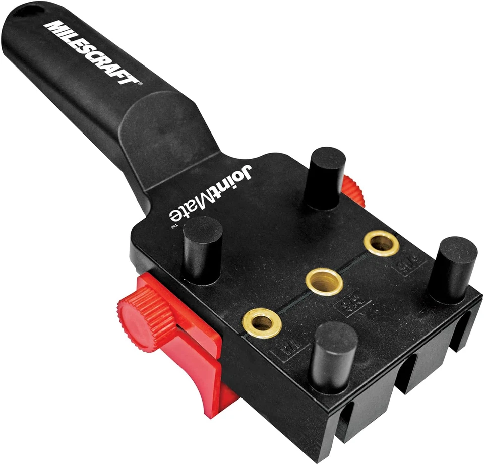 Milescraft 1332 Joint Mate - Improved Handheld Dowel Jig for Corner Edge