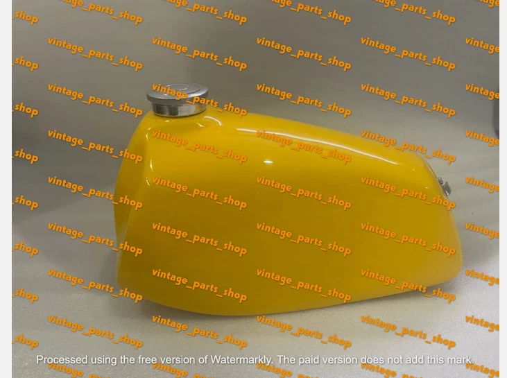 Tanque de combustible pintado de aluminio Fit 1978 Suzuki RM250 RM400 RM 250 400 78 Ahrma 1go Foto 1 de 4