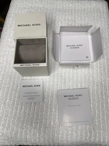 NIB Michael Kors MK Watch Box Empty Case Smart Watch Booklet Pillow AUTHENTIC - Picture 1 of 1