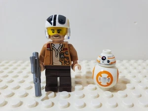 Lot (2) Lego Star Wars Minifigures Set #75297 Resistance X-Wing BB-8 Poe Dameron - Picture 1 of 2