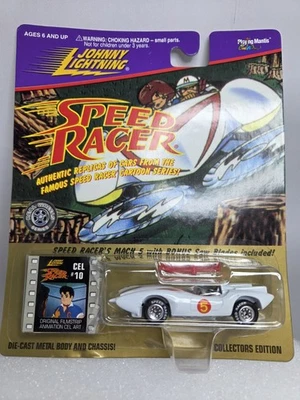 Johnny Lightning Speed Racer Mach 5 W/Saw Blades Diecast 1:64 Scale - Image 1 of 4