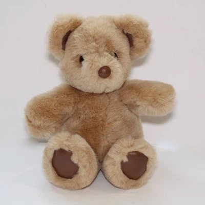 Vintage GUND Brown Bearspot Teddy Bear Vinyl Feet Hands 1993 10” - Image 1 of 4