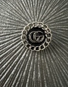 Gucci Metal Button 22mm  Silver - Picture 1 of 2