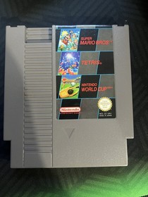 Nintendo NES Super Mario Bros / Tetris / Nintendo World Cup Cartridge Only P56