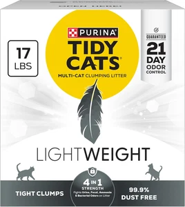 Purina  Lightweight 4-In-1 Strength Multi-Cat, Odor Control, Clumping, 99.9 Perc - Picture 1 of 12