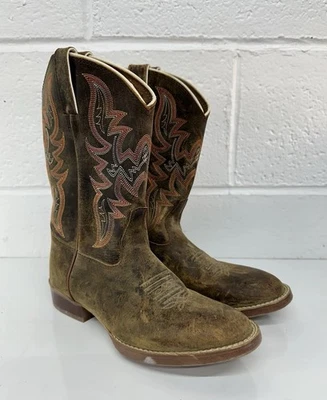 Justin Stampede Collection Niños Botas de Vaquero / Trébol Tostado Marrón / Niños Talla 2.5 Foto 1 de 4