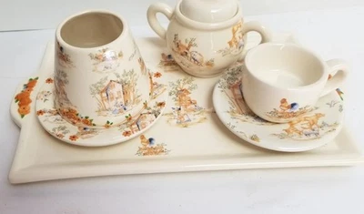 Bandeja de velas Yankee, tetera sombra plato taza Ellen McLeod campo granja francesa Foto 1 de 4