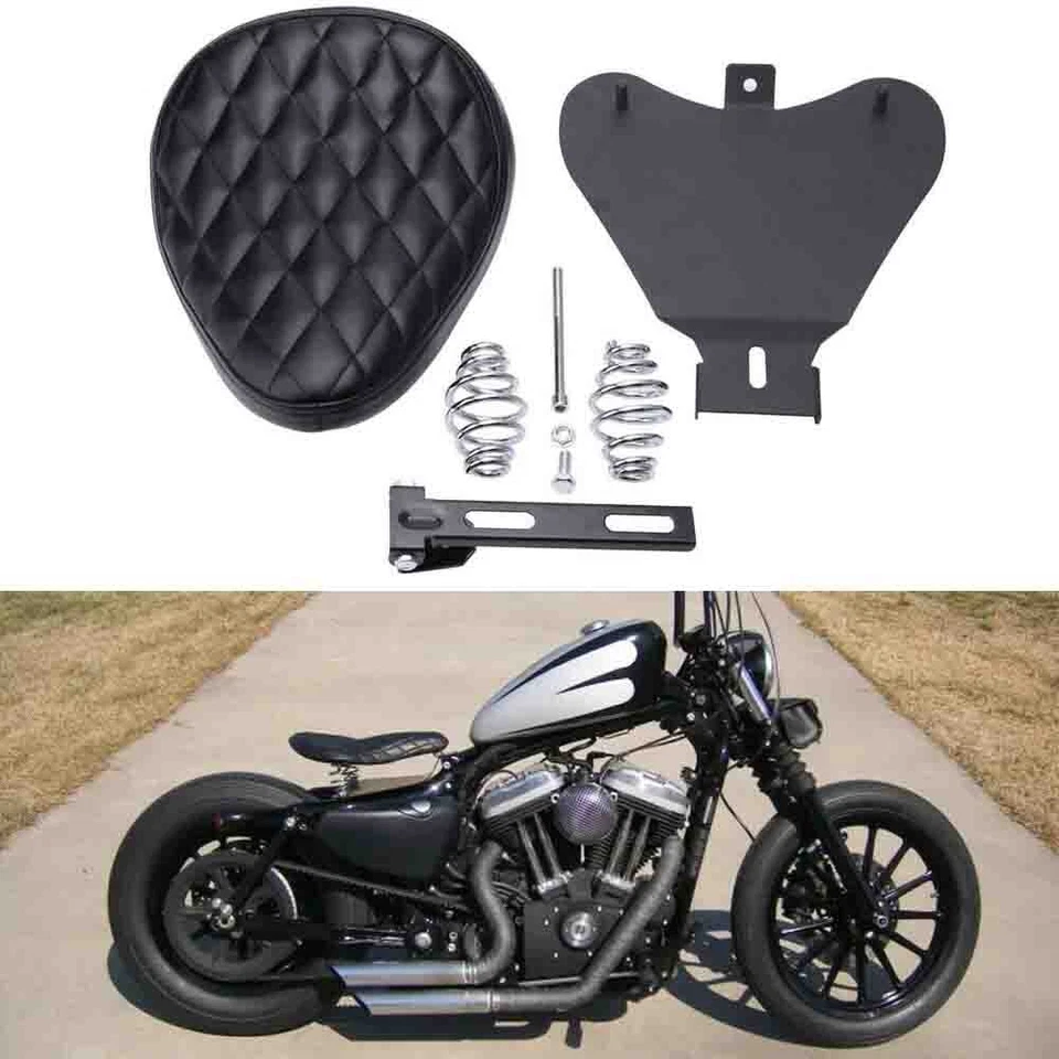 Front Driver Rider Solo Seat For Harley Sportster XLH 883 1200 Iron 883 1200XL Foto 1 de 4