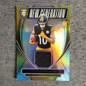 2024 Panini Total Certified Roman Wilson New Generation Jersey Patch Steelers - Bild 1 von 2