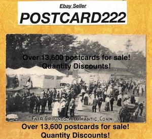 CT Willimantic 1908-39 vintage postcard FAIR GROUNDS Connecticut - Picture 1 of 1