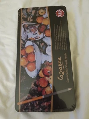 120 Count Creative Mark Cezanne Premium Colored Pencil Set Soft Wax Core W/ Case