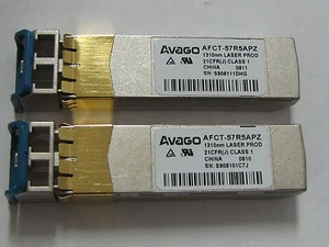 Avago AFCT-57R5APZ 4Gbps Glasfaser, GbE Ethernet SFP 1310nm LW 4Km&10Km, IBM 77P6967 - Bild 1 von 1