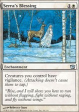 1x Serra's Blessing MTG 9th Edition NM Magic Regular