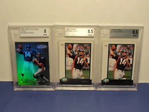 (3) 1998 Bowman Topps Gold Label Class 1 Brian Griese 8 8.5 Graded Beckett Cards - Picture 1 of 8